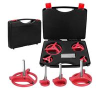 Yechiry 4 PCS PVC Pipe RAMER Kit avec 3 Inserts en Carbure carré, Alésoir à Trois Côtés à Triple carré pour 1-1/2 2 2 4 Pouces SCH40 PVC CPVC ABS Pipe de Tuyau D'économiseur