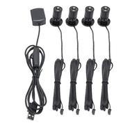 Yechiry 4Pcs Spot Lumières D'intérieur Affichage, 360 Rotation USB Photo Lumières et Mini Accent Projecteurs Bijoux Armoires Affiche Peinture Étagère Focus Éclairage pour Toile De Fond