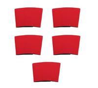 Yechiry 5 Manchons Réutilisables pour Tasses à Café, Porte-Boisson Isotherme Portable, Manchon en Néoprène avec Fermeture à Boucle pour Café Glacé et Boissons Chaudes (rouge)