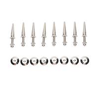 Yechiry 8 Pcs de Haut-Parleur, Hauteur Réglable Pure Cuivre étalant D'isolement des Haut-parleurs avec des Noix D'équilibrage pour Subwoofer, Amplificateur, Platine, Enregistreur,