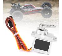 Yechiry Accessoire de Moteur de Direction Servo en Métal pour Camion RC WPL B1 B14 B16 B24 C14 C24 B36, Servo argenté de Haute qualité pour Voiture RC, adapté aux Chenilles 4WD (Silver)