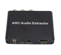 Yechiry Adaptateur ARC, Extracteur HD 192 KHz avec Plusieurs Interfaces de Sortie Sonore, pour TV et Haut-parleurs Externes, Alliage d'aluminium
