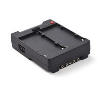 Yechiry Adaptateur de Plaque de Batterie NP F vers Adaptateur de Verrouillage à Montage en V, de Batteries Série NP F à 2 Emplacements, de Prise USB A Type C DC D avec Sorties, Idéal pour Les