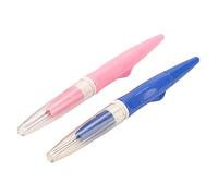 Yechiry Aiguilles à Feutrer, Poignée Ergonomique Fine, Outil de Touffetage pour L'artisanat de Projets Délicats, Bleu et Rose, Paquet de 2