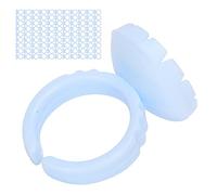 Yechiry Anneau de Colle Jetable pour Extensions de Cils, 100 Pièces, Support Pratique, Améliore l'efficacité, pour un Usage Professionnel et Domestique (Bleu 100 pièces par paquet)
