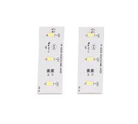Yechiry Bande Lumineuse LED pour Réfrigérateur, Barre Lumineuse pour Congélateur 12 V CC 6000 K Blanc Brillant à économie d'énergie avec Perles de Lampe SMD Compatible avec Homa SW BX02B Frestec