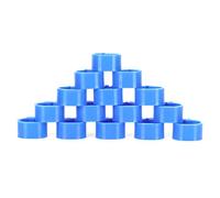 Yechiry Bandes de Jambe de Caille, 200pcs de 10 Mm Pigeons Pas d'anneau de Jambe de Mot, 0,4 X 0,3 Pouces de Volaille de Volaille Clamp/Holder d'identité pour la Plupart des Oiseaux Adultes (Blue)