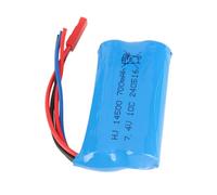 Yechiry Batterie Lipo 7,4 V 700 MAh, Batterie RC Rechargeable avec Prise JST, Idéale pour Les Pièces de Mise à Niveau de Voiture SCX24 1/24 RC