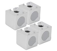 Yechiry Bloc de Connexion à Angle Droit, 4 Pièces, Connecteur de Raccord en Aluminium Léger pour Profils 2020/3030/4040, Alliage de Zinc Durable (Norme européenne 30 bidirectionnelle)