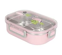 Yechiry Boîte à Déjeuner Compartimentée en Acier Inoxydable, Boîte à Isolée pour Enfants, Rétro étanche en Silicone Hygiénique, Idéale pour l'école, les Voyages, les Pique-niques (#1)