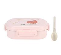Yechiry Boîte à Déjeuner Isolée, Boîte à en Acier Inoxydable Anti-fuite pour Enfants, Conception Pratique de 650ml avec Cuillère (Cerf en poudre de couleur pure)
