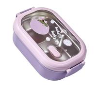 Yechiry Boîte à en Acier Inoxydable, Conteneurs à Déjeuner Isolés pour Adultes et Enfants, Conception Compartimentée Anti-fuite avec Séparateurs Amovibles, Passe au Lave-vaisselle (PURPLE)