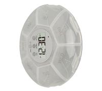 Yechiry Boîte à Médicaments Intelligente Portable avec Organisation sur 7 Jours et Conception Conviviale pour les Personnes âgées, Comprend une Lecture Vocale 5,1" (WHITE)