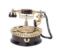 Yechiry Boîte à Musique Vintage, Boîte à Musique en Bois en Forme de Téléphone avec des Mélodies Enchanteresses, Cadeaux d'anniversaire, de Saint-Valentin, de Noël, de (Téléphone en Forme de Coeur)