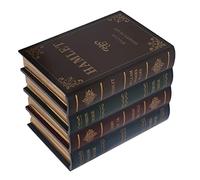 Yechiry Boîte de Rangement élégante de Bibelots de Livre D'ombre d'or pour la Maison, Décorations de café | Fonction de Stockage Pratique 7,9 X 6,2 X 5,5 Pouces (Petit)