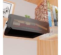 Yechiry Boîte de Rangement Sous le Bureau, Transparente, Grande capacité, sans Perforation, Tiroir caché avec Petite Poignée pour Dortoir, Bureau, Organisation, Grand Transparent Noir (Grand