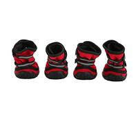 Yechiry Bottes pour Chiens, Chaussures de Protection Antidérapantes Respirantes et Réglables pour Les Aventures en Plein Air, 4 Unités, Intérieur Doux (S)
