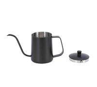 Yechiry Bouilloire à café en Acier Inoxydable, Bouilloire Professionnelle à Long Col de 350 Ml, à Contrôle Précis de l'eau avec Couvercle, Idéale pour le Camping à Domicile, au Bureau
