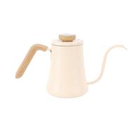Yechiry Bouilloire à Café Manuelle 600 Ml Acier Inoxydable 304 Cafetière à Col de Cygne Long Bec avec Poignée Anti Brûlure Couvercle Thermomètre pour Cuisine Café Filtre Compact