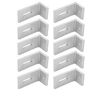 Yechiry Boullage de Montage Solaire à Pied L 10pcs, Support de Panneau Solaire à Pied L, Support de Montage de Panneau Photovoltaïque en Alliage en Alliage en Aluminium, avec une Preuve