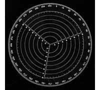 Yechiry Boussole de Recherche Centrale avec Acrylique Transparent, Conception Durable pour les Projets de Menuiserie et L'artisanat de Bricolage, Diamètre de 20 Cm