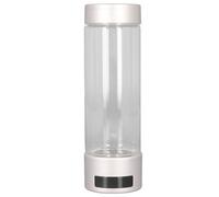 Yechiry Bouteille d'eau à Hydrogène, Générateur d'eau Portable de 400 Ml, Concentration de 600 à 1600 Ppb, Base Amovible en Verre Borosilicate, Idéale pour les Exercices de Voyage (GOLD)