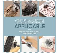 Yechiry Brosse de Nettoyage Peigne 2 en 1, Outil de Nettoyage de Brosse à Cheveux, Poignée Ergonomique Double Face, Râteau épilateur pour Salon à Domicile, Matériau PP 5,5 X 17 Cm (ORANGE)