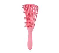 Yechiry Brosse Démêlante Ergonomique Légère à 8 Rangées pour Cheveux Bouclés, Brosse de Massage Universelle Amovible en Plastique 9,6 X 2,2 X 1,6 Pouces (PINK)