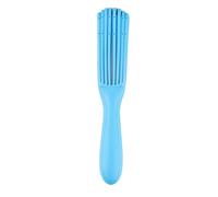 Yechiry Brosse Démêlante Ergonomique Légère à 8 Rangées pour Cheveux Bouclés, Brosse de Massage Universelle Amovible en Plastique 9,6 X 2,2 X 1,6 Pouces (BLUE)