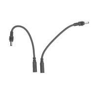 Yechiry Câble d'extension CC, Cordon d'Alimentation en Cuivre PVC 20 Cm 100 W pour Mini Parabole Satellite, avec 2 Adaptateurs Mâle vers Femelle pour une Alimentation Stable