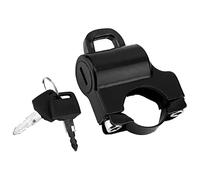 Yechiry Cadenas de sécurité pour Casque de qualité avec Finition Soignée, 2 Clés pour Modèles de Moto avec Guidon de 22 Mm, Verrouillage de Casque Durable pour les Cyclistes (BLACK)
