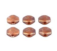 Yechiry Capuchon de Cheville de Réglage de Guitare, Bouton d'accordeur en Plastique, Capuchon de Conception Standard avec Boutons Carrés, Idéal pour Guitare Folk et électrique 6 Pièces (BROWN)