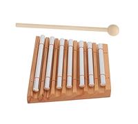 Yechiry Carillon énergétique 7 Tons Carillons à Main de Haute qualité avec Maillet pour le Développement de la Musique des Enfants Gestion de Classe Hêtre et Métal 6,6 X 5,9 X 5,1 Pouces