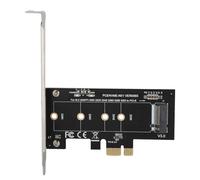 Yechiry Carte Adaptateur de Convertisseur Précise PCI-E vers M.2 pour Disque Dur NVMe, Déflecteur Métallique, 2230 2242 2260 2280, Convient pour PM961, Lite-on T10, Prend en Charge la clé M, Carte
