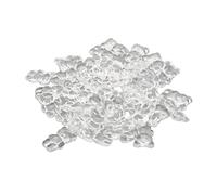 Yechiry Carte de Couleur de Vernis à Ongles en Forme D'ours de Dessin animé Mignon, Carte D'affichage de Couleur Acrylique Transparente pour la Pratique et le Design du Nail Art, 50 Pièces