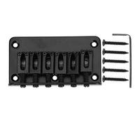 Yechiry Chevalet de Guitare en Métal Durable Standard 78mm avec un Excellent Son pour Guitares électriques pour Enfants, Argent chromé (BLACK)