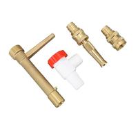 Yechiry Clé de Soupape d'admission d'eau G3 / 4, Fuite 'Accessoires 'Admission à Eau Rapide à l'épreuve du Laiton, Outil de Gicleurs de Tuyau Pratique pour l'irrigation Souterraine de la
