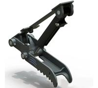 Yechiry Clip de Pouce Hydraulique pour Mini-pelle, Accessoire de Creusement en Acier au Manganèse avec Cylindre Hydraulique D'envergure de Broche de 85 Mm pour la Démolition,