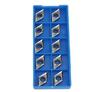 Yechiry CNC Inserts Lame Cutter Set 10pcs Haute dureté et Résistance à L'usure pour Outil de Tournage de Tour - Idéal pour les Métaux et Alliages Non Ferreux