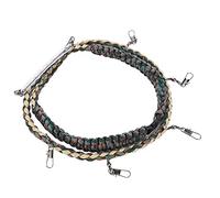 Yechiry Collier Cordon de Pêche à la Mouche, Collier Réglable en Nylon avec Pince à Pointe, Rétracteur Zinger, Pinces, Taille-hameçon, Patch Anti-mouches et Porte-bouteille, Idéal pour la Pêche