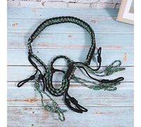Yechiry Cordon d'appel de Canard, Collier en Paracorde pour la Chasse avec 12 Boucles Réglables et Collier élargi, Léger et Durable pour Une Utilisation en Extérieur, 3 Couleurs (Noir + Vert