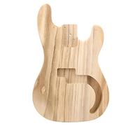 Yechiry Corps de Guitare Basse en érable inachevé, Pièces de Guitare électrique à Monter Soi-même pour les Amateurs D'artisanat, 19,5x13x1,7 Pouces