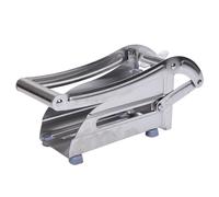 Yechiry Coupe-Frites, Broyeur de Pommes de Terre en Acier Inoxydable, Hachoir à Légumes 2 Lames Interchangeables pour Frites Standard et Fines avec Base à Ventouse et Poignée étendue