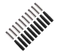 Yechiry Coupleur de Fiche Banane Exquis de 2mm, 10 Pièces, avec Prise Entièrement Gainée, Remplacement de Mise à Jour (Black)