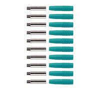 Yechiry Coupleur de Fiche Banane Exquis de 2mm, 10 Pièces, avec Prise Entièrement Gainée, Remplacement de Mise à Jour (Green)