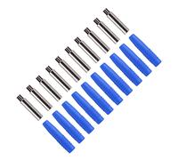 Yechiry Coupleur de Fiche Banane Exquis de 2mm, 10 Pièces, avec Prise Entièrement Gainée, Remplacement de Mise à Jour (Blue)
