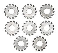 Yechiry Cutter D'engrenages de 8 Pcs, Coupe-broyage en Acier à Vitesse Supérieure, Outil de Coupe D'angle de Pression 20 ° avec Lame de 6 Mm de 6 Mm pour L'usinage de Fabrication