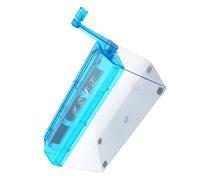Yechiry Déchiqueteuse de Papier en Plastique A4, Outil de Coupe Manuel, Contrôle Facile pour Le Bureau et la Salle de Classe, Utilisation Durable (Blue)
