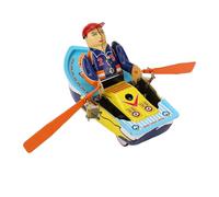 Yechiry Décor de Bateau à Rames, Ornement de Table de Jouet à Remonter Vintage, Décorations de Maisons à Thème pour Les Amateurs de Nostalgie des Collectionneurs avec Structure Mécanique