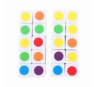 Yechiry Dés à Points de Couleur 20 Pièces, Dés d'enseignement à Angle Droit de 6 Couleurs, Lisses sans Bavure pour Les Jeux de société, l'enseignement Numérique, Les Activités en Classe